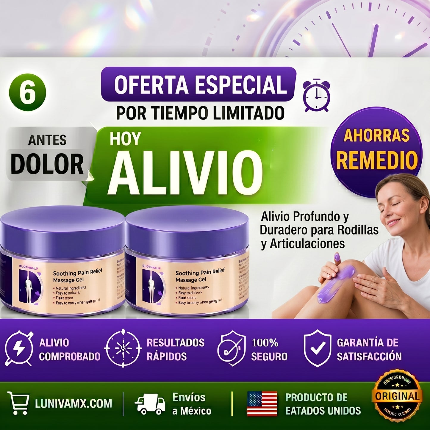 Geles de Alivio Rápido 100%Original