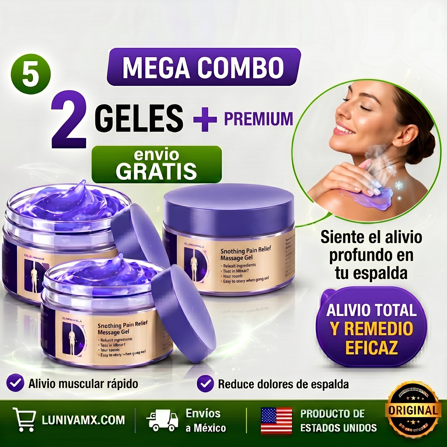 Geles de Alivio Rápido 100%Original